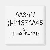 LEET Christmas Magnet (Vorne)