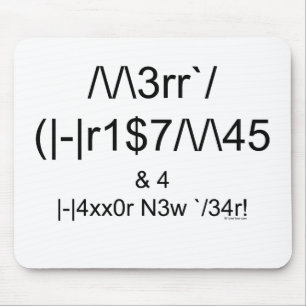 LEET Christmas Mousepad