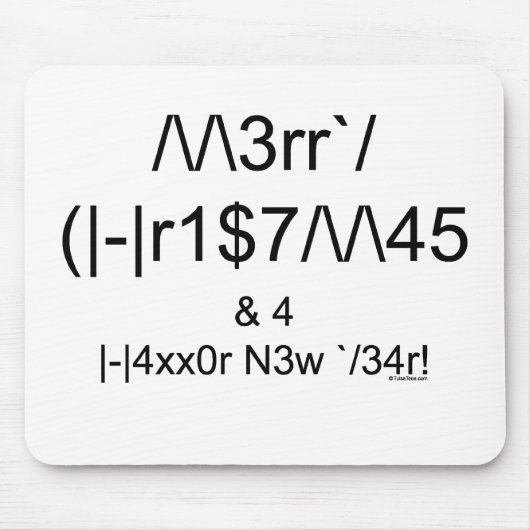 LEET Christmas Mousepad (Vorne)