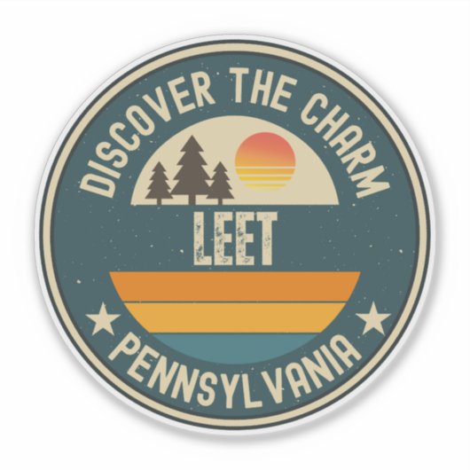 Leet, Pennsylvania Aufkleber (Vorderseite)