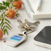 Leetürken des strand-| und Caicos-Foto Schlüsselanhänger (Seite)