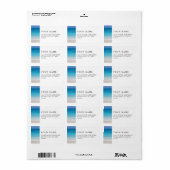 Leeward Beach | Foto Turks und Caicos Adressaufkleber (Vorne)