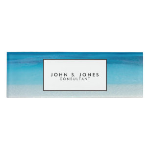 Leeward Beach Turks- und Caicos-Foto Namenschild