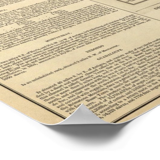 Leeward Islands Poster (Ecke)