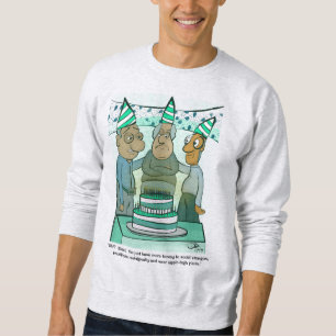 Leeway Men White Sweatshirt