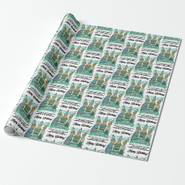 Leeway Senior Birthday Wrapping Paper Geschenkpapier