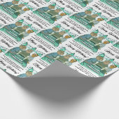 Leeway Senior Birthday Wrapping Paper Geschenkpapier (Ecke)