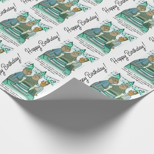 Leeway Wrapping Paper Geschenkpapier (Ecke)