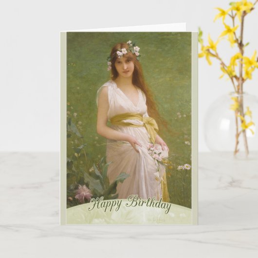 LeFèbvre Springtime CC0794 Happy Birthday Karte (Gelbe Blume)