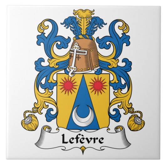 Lefevre Familienwappen Fliese (Vorderseite)