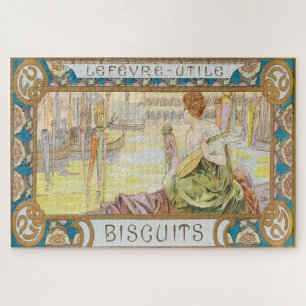 Lefèvre-Utile Biscuit Box Design (1897) von Mucha Puzzle