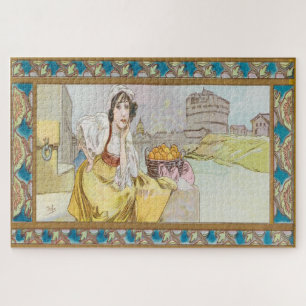 Lefèvre-Utile Biscuit Box Design by Alphonse Mucha Puzzle