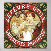 Lefevre Utile von Alphonse Mucha Poster (Vorne)