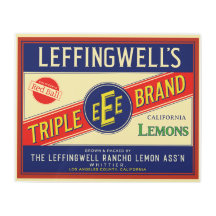 LEFFINGWELL KALIFORNIEN LEMONS VON WHITTIER CA