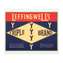 LEFFINGWELL'S TRIPLE Y MARKE WHITTIER CA
