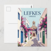 Lefkes Griechenland Postkarte (Vorne/Hinten)