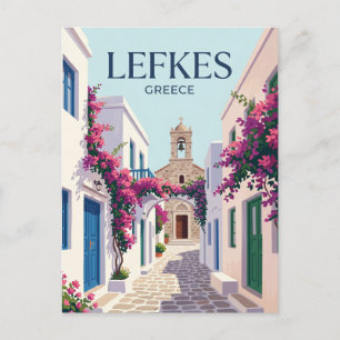 Lefkes Griechenland Postkarte