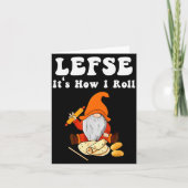 Lefse It's How I Roll Christmas  Karte (Vorderseite)
