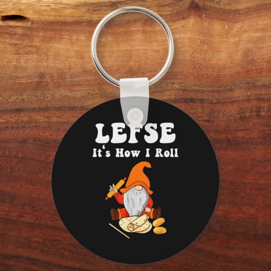Lefse It's How I Roll Christmas Schlüsselanhänger (Vorderseite)