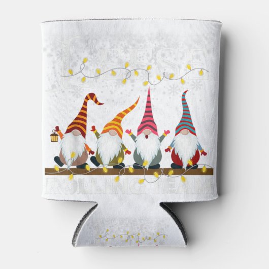 Lefse macht rollendes Team gnome xmas fröhlichen W Dosenkühler (Vorderseite)