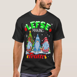 Lefse Making Team Weihnachten wird norwegische Lef T-Shirt