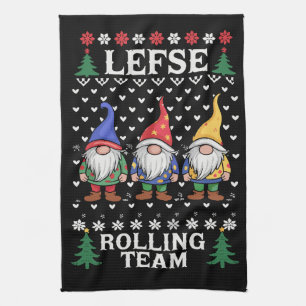 Lefse Rollendes Team Weihnachtsback Gnom Xmas Geschirrtuch
