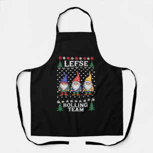 Lefse Rollendes Weihnachtsback-Gnom-Team Xmas  Schürze