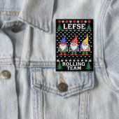 Lefse Rollendes Weihnachtsbäcker-Gnom-Team Xmas Button (Insitu)