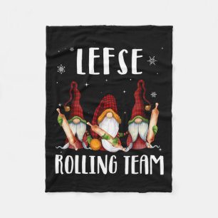 Lefse Rolling Team gewinnt Weihnachten Weihnachten Fleecedecke