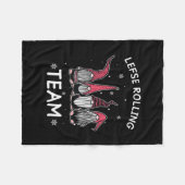 Lefse Rolling Team God Jul Gnome gibt Weihnachten  Fleecedecke (Vorderseite (Horizontal))