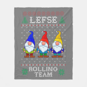 Lefse Rolling Team, Weihnachtsbacktomte Gnome Fleecedecke