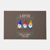 Lefse Rolling Team, Weihnachtsbacktomte Gnome Fußmatte (Vorderseite)