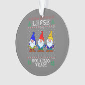 Lefse Rolling Team, Weihnachtsbacktomte Gnome Ornament (Vorderseite)