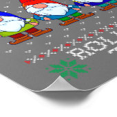 Lefse Rolling Team, Weihnachtsbacktomte Gnome Poster (Ecke)