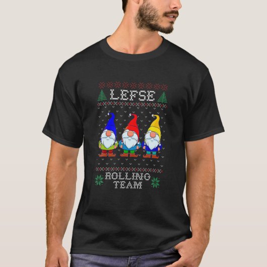 Lefse Rolling Team, Weihnachtsbacktomte Gnome X T-Shirt (Vorderseite)