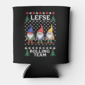 Lefse Rolling Team Weihnachtsgebäck Gnome Xmas Dosenkühler (Vorderseite)