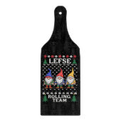 Lefse Rolling Team Weihnachtsgebäck Gnome Xmas Schneidebrett (Vorderseite)