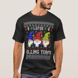 Lefse Rolling Team Weihnachtsgebäck Tomte Gn T-Shirt