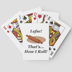 Lefse Wie ich Roll Spielkarten