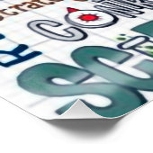 Left and right side of the brain poster (Ecke)