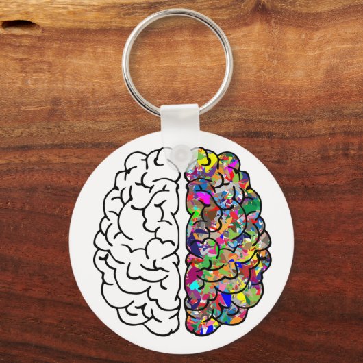Left Brain, Right Brain Schlüsselanhänger (Vorderseite)