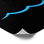 Left It In The Water Baptism Water Splash Black Le Poster (Ecke)