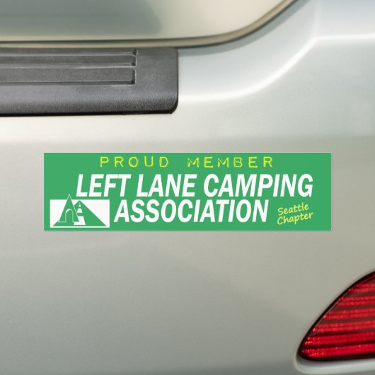 Left Lane Camping Association (Seattle Chapter) Autoaufkleber (Auf Auto)