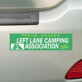 Left Lane Camping Association (Sektion Seattle) Autoaufkleber (Auf Auto)