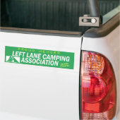 Left Lane Camping Association (Sektion Seattle) Autoaufkleber (Auf Lkw)