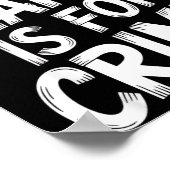 Left Lane Is For Crime Highway Driving Sarcastic J Poster (Ecke)