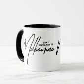 Left My Heart In Melbourne Australia Travel Tasse (Vorderseite Links)