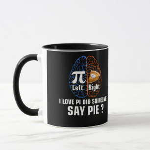 Left pi right pie I love pi did someone say pie Pi Tasse