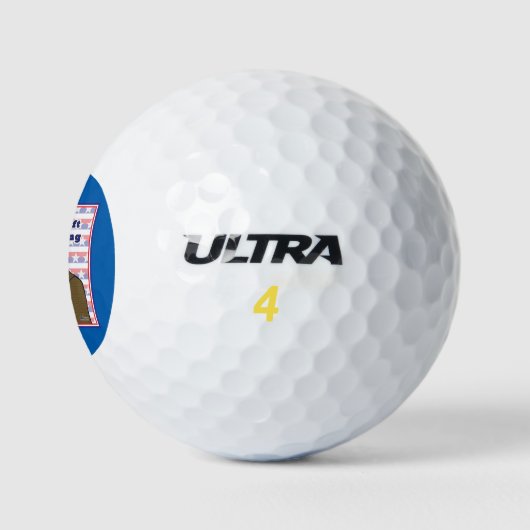 Left Wing Rooster Golfball (Logo)