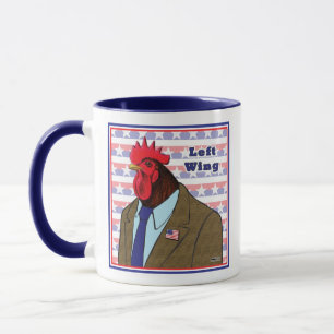 Left Wing Rooster Tasse